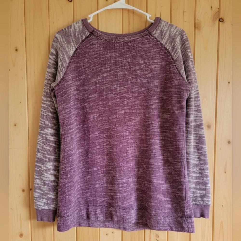 Y2K Champion Purple Long Sleeve Shirt Sz Med - Picture 1 of 9